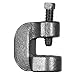 Beam Clamp, Rod Sz 5/8 in, Malleable Iron