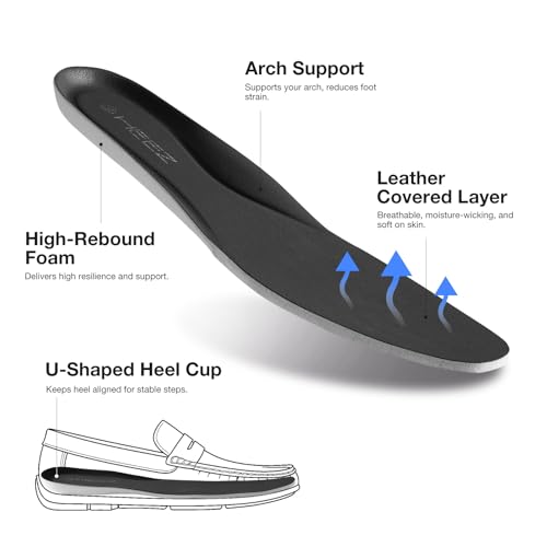 Image of HEEZ Men's Loafers Slip On Dress Shoes Penny Loafers Leather Casual Driving Boat Shoes for Men