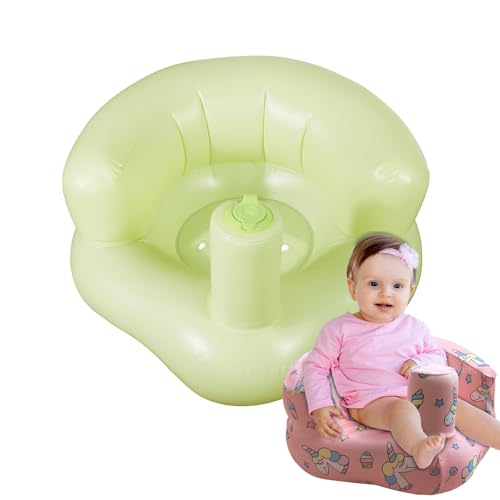 Dormlony Inflatable Seat for Babies 3 Months and up with Removable Cover,Built in Air Pump Baby Support Seat for Sitting Up (Unicorn)