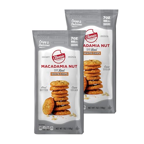 Classic Cookie, Crispy Mini Cookies, Macadamia Nut 7oz, 2 Bags