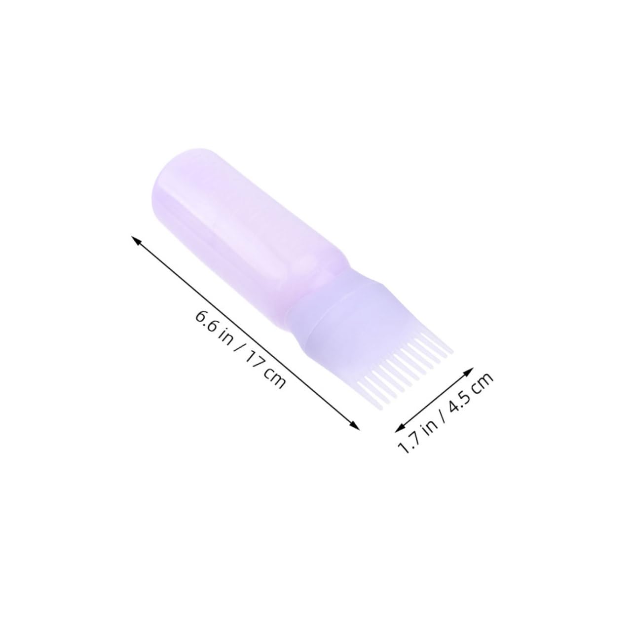 Healeved Hair Dye Bottles Comb Applicator Plastic Hair Coloring Tool for Dry Cleaning Perming Application