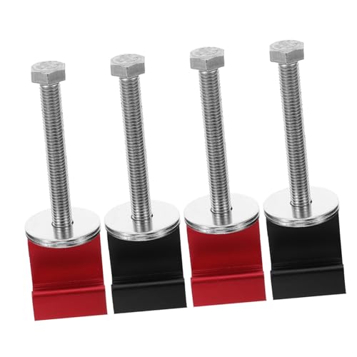 Beatifufu 4pcs Aluminum Alloy Truck Tie down Anchors Heavy Duty Tool Box Mounting Kit Black