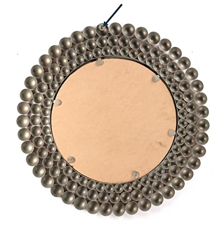 Image of Artemade De-Coppera Decorative Mirror | Wall Mounted Hanging Mirror for Home Decor | Round| Framed