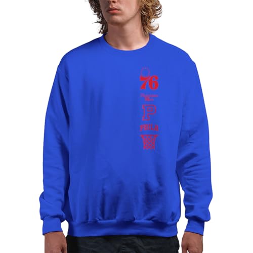 Junk Food NBA - Philadelphia 76ers Stacked Logo Adult Crewneck