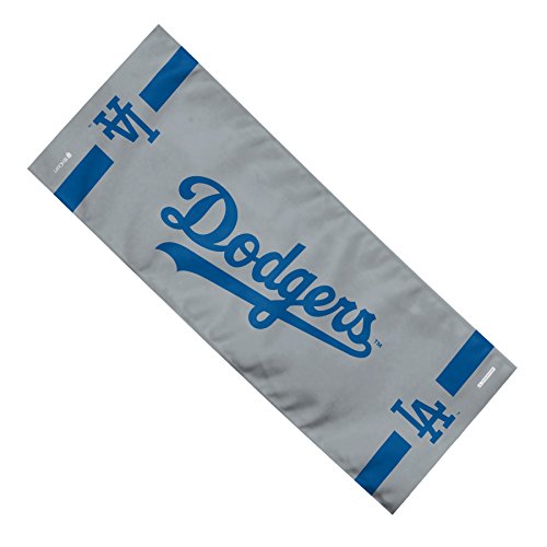 Mission Athletecare MLB Los Angeles Dodgers Team EnduraCool Microfiber Towel, 12" x 30", Grey