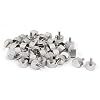 New Lon0167 M3x8mm vernikkelde platte kop gekartelde duimschroef 40 stuks voor computer pc-behuizing(M3x8mm Vernickelt…
