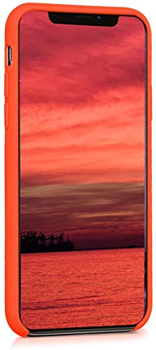 Image of REALCASE iPhone X | iPhone Xs Back Cover Case | Full Protective Liquid Silicone | Shockproof Case Back Cover for iPhone X /Xs [S-Orange]