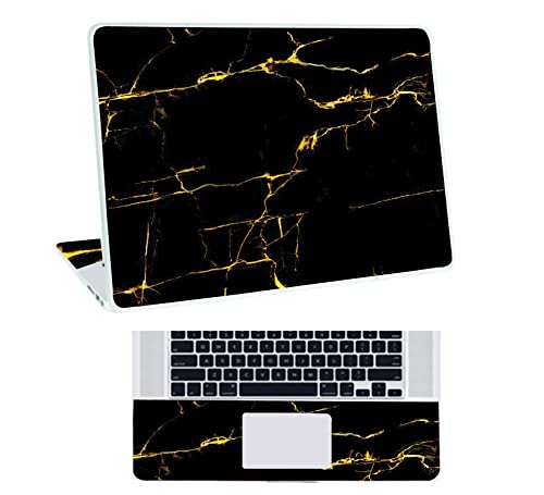 Galaxsia Marbel D9 Top+Wrist Pad Vinyl Laptop Skin/Sticker/Cover for 14 Inches Laptops Laminated-Removable-HD Quality Compatible for Hp-Dell-Sony-Lenovo-Asus etc.(13.8x9.6 Inches)