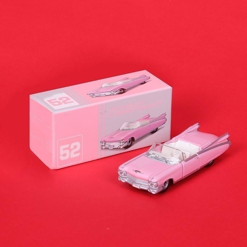 TURHAN1:64 Simulation Alloy car Model car Model Hobby Collection Display Decoration (Color : No. 52 Cadillac Pink)
