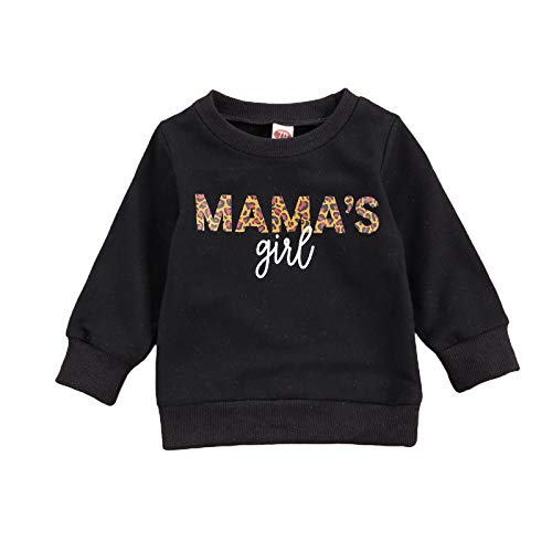 Toddler Baby Boy Girl Sweatshirt Tops Infant Long Sleeve Letter Print Pullover Sweater Blouse Fall Winter Clothes