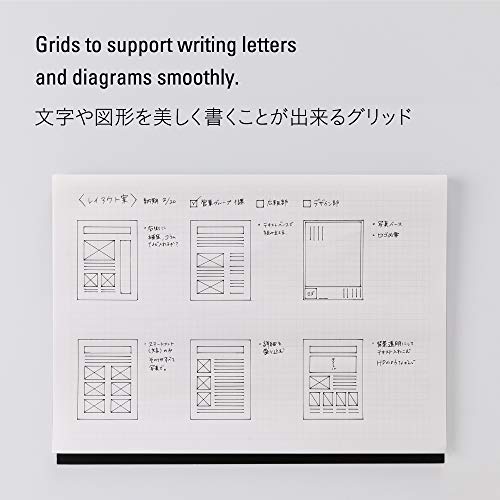 Nitoms S4201 Stalogy A4 Seat Pad, Horizontal, For Planning & Presentation, Black #TOP4