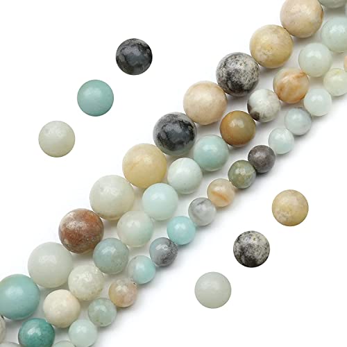 Image of 51pcs Natural Amazonite Round Gemstone Beads 6 MM
