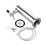 NJDQFA Kegerator-Turm-Kit, Bierzapfsäule mit Einstellbarer Einzelhahn, für Hause Partys Bier Saftzapfanlage
