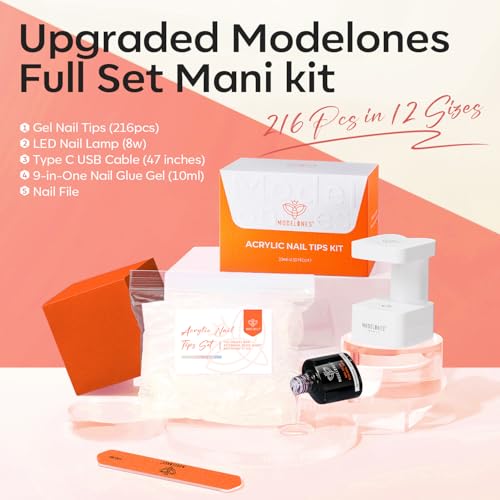  Mini UV Light for Gel Nails X Nail Gel Kit Medium Oval - image 2