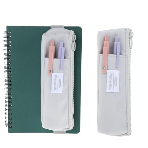 Gjinxi Suporte de caneta portátil para notebook, bolsa de caneta com faixa elástica ajustável, bolsa