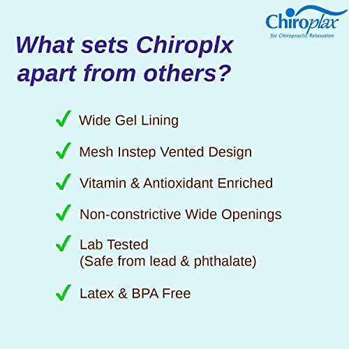 Chiroplax Vented Moisturizing Heel Socks Gel Lining Spa Sleeve Toeless Socks To Heal Protect Treat Dry Cracked Heels, 2 Pairs (Gray) #TOP4