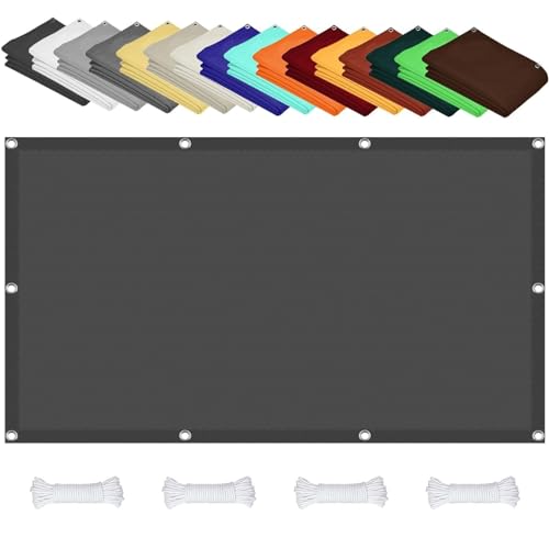 Auvent avec oeillets filet coupe-vent pour patio et terrasse extérieur - 2
