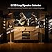 Fosi Audio LC30 VU Meter Amplifier Speaker Selector Switch Box Audio Visualizer 2 in 2 Out Vintage Switcher for High Power Stereo Class A, B, AB, D, Tube Amps Home Audio Component with Remote Control