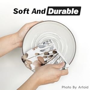 Artoid mode brown poppy floral leaves fall kitchen towels dish towels 18×26 inch seasonal summer decoration hand towels set of 2  urban country home decor