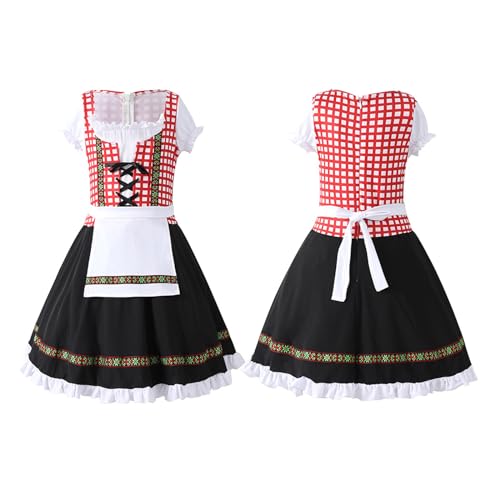 Disfraz infantil dirndl alemán Oktoberfest para niñas miniatura 3