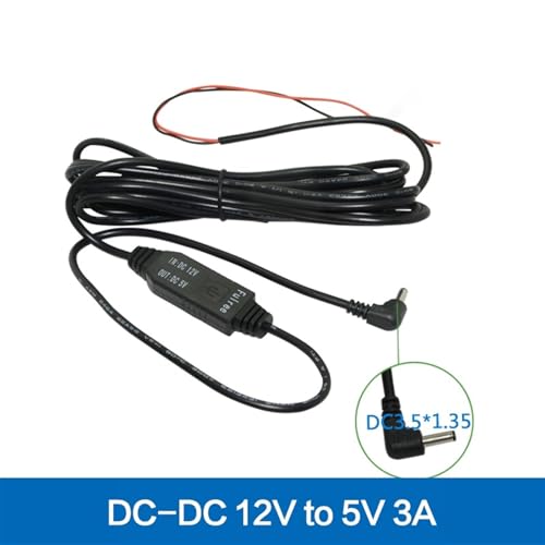 Convertisseur USB DC 12V à 5V pour caméra de tableau de bord