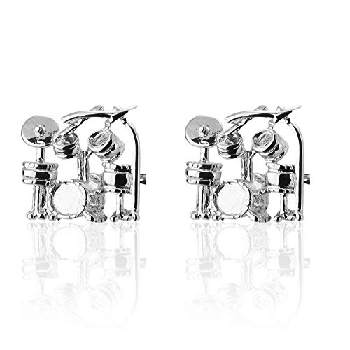 Luxus-Hemd silbrig Drum Kit Manschettenknöpfe für Herren Marke Manschettenknöpfe Manschettenknöpfe Abotoaduras Schmuck Durable Processing