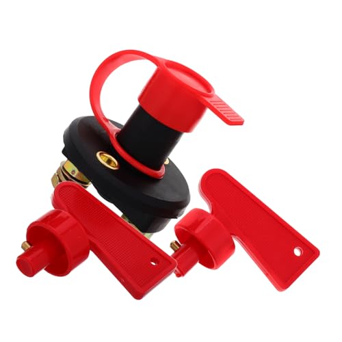 Unomor Battery Power Outage Holder Battery Isolator Switch Truck Battery Cut Off Switch Shut Marine Battery Kill Switch Key Universal Battery Disconnect Kit Off-Road Vehicle Copper