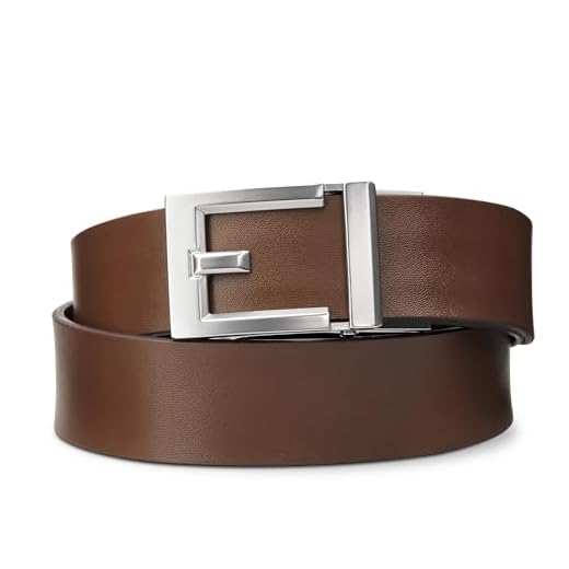 KORE Men’s Smooth Vegan Leather Track Belts | “Express” Nickel Buckle