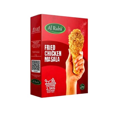 Image of AL Ruba Crispy Broasted Fried Chicken Masala To Prepare 2.5kg Chicken With Natural Herbs No Artificial Color (100g Pack of 1)