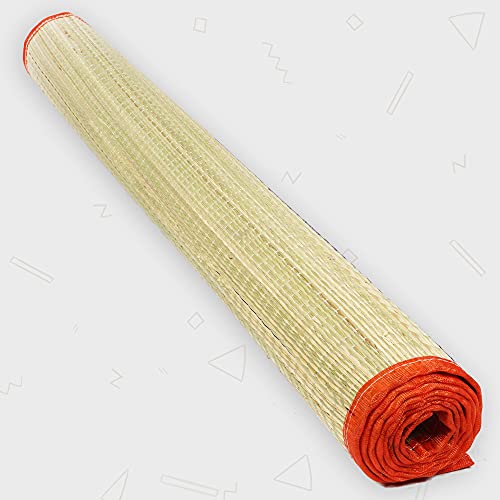 Charqoal Korai Grass Mat 3.5 X 6 feet (42 X 72 inch) Large Size Versatile Bed