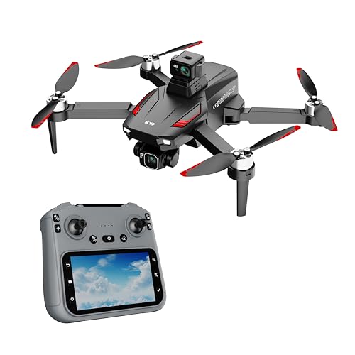 Drone Professionnel KYF, Double Caméra 8K HD, Gimbal 3 Axes, télécommande avec Écran 4,5'', 249g, Autonomie 25min,