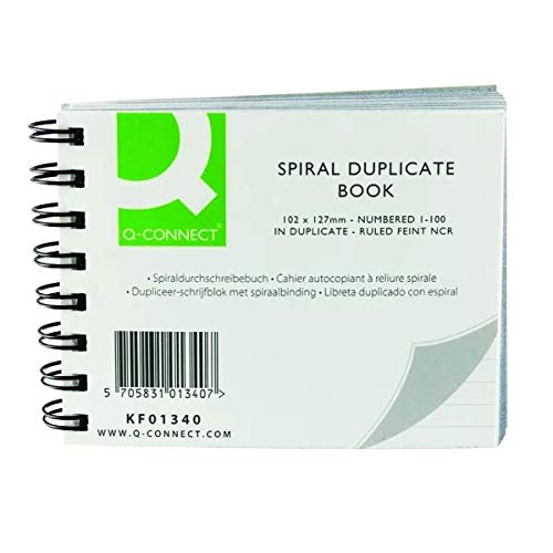 FINCHLEY Q-Connect Feint Ruled Wirebound Duplicate Book 102x127mm (PACK OF 2) KF01340