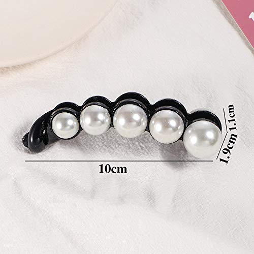 Leadigol 2PCS Pearl Hair Clip miniatura 2