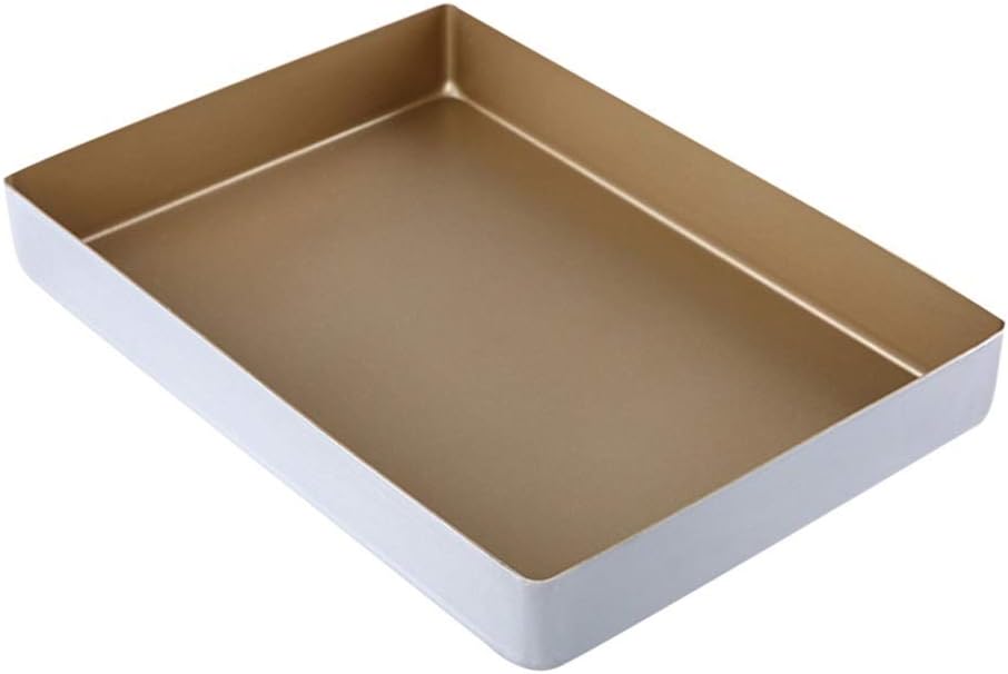 Baking Dish, Cake Mould Muffin Cake Roll Cookie Mold Not Sticky Square Home (Size : 35×25×5cm)