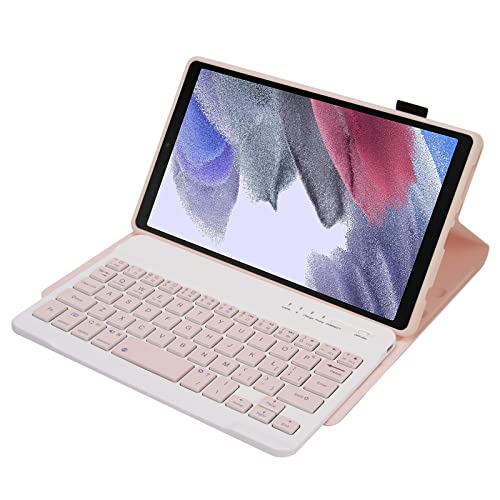 WDBZTJ Funda con Teclado para Samsung Galaxy Tab A7 Lite 8,7' 2021, Funda Protectora con Español Teclado Inalámbrico Desmontable para Galaxy Tab A7 Lite 8,7' (SM-T225/T220),Rosado