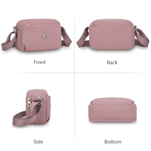 Image of Eslcorri Small Nylon Crossbody Bags for Women, Lightweight Shoulder Purse