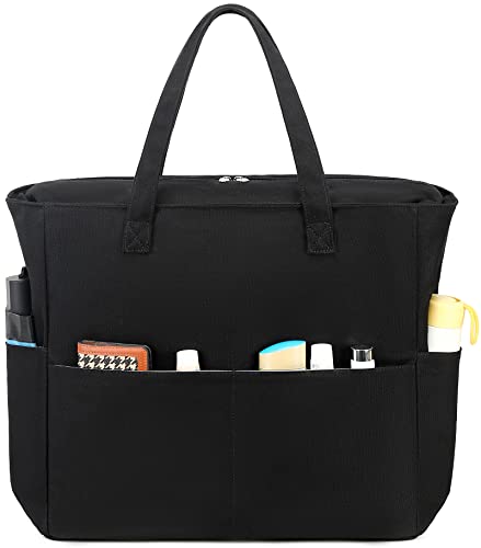 Image of LEDAOU Large Beach Tote Bag Women Waterproof Sandproof Zipper Beach Tote Bag for Pool Gym Grocery Travel with Wet Pocket | Waterproof
