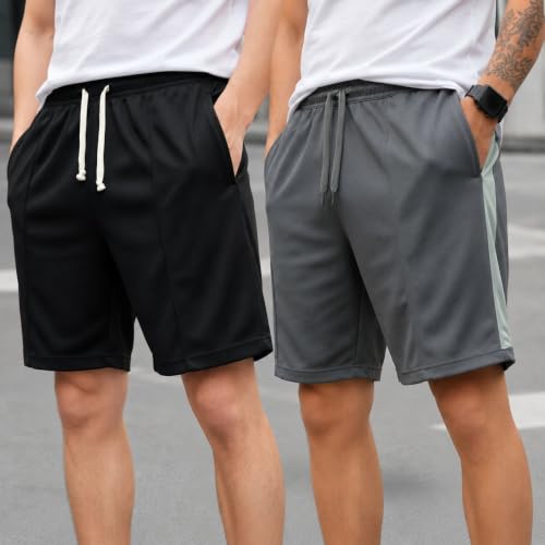 Image of Mack Jonney Men's Shorts Pack of 2 | Comfortable Casual, Sports & Lounge Shorts for Men | Regular Fit-MJ .3