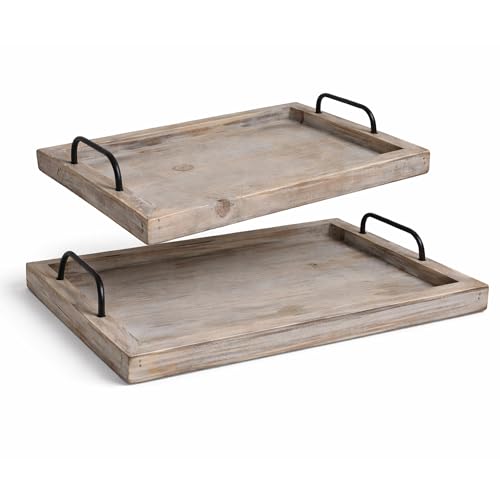 Besti Rustic Vintage Food Serving Trays (Set of 2) |