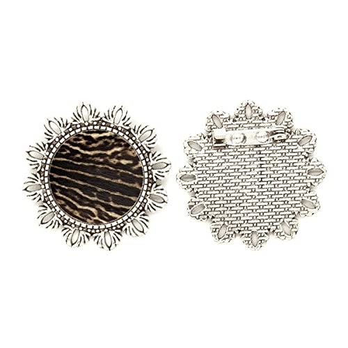Broche de plata y plumas de ciervo para vestidos de gala en eventos de noche
