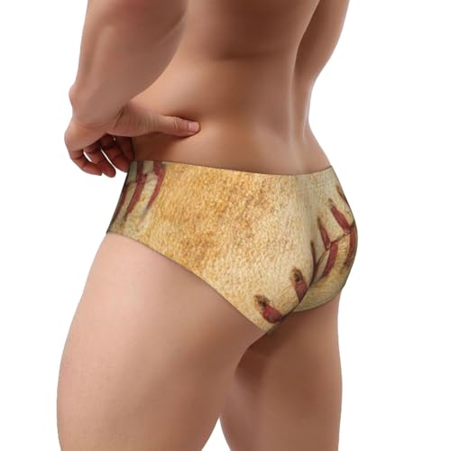 Vintage Baseball Men's Underwear Briefs Coverd Waistband Silky Touch Underwear3