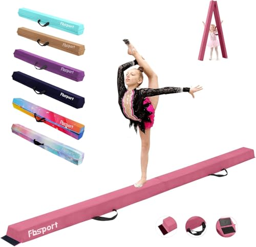 FBSPORT 180cm Faltbarer Schwebebalken, Gymnastik Schwebebalken, Gymnastik Bodenbalken, beflockte Schicht Schwebebalken, Balance Fitnessgeräte für Kinder FBSPORT 180cm Faltbarer Schwebebalken, Gymnastik Schwebebalken, Gymnastik Bodenbalken, beflockte Schicht Schwebebalken, Balance Fitnessgeräte für Kinder