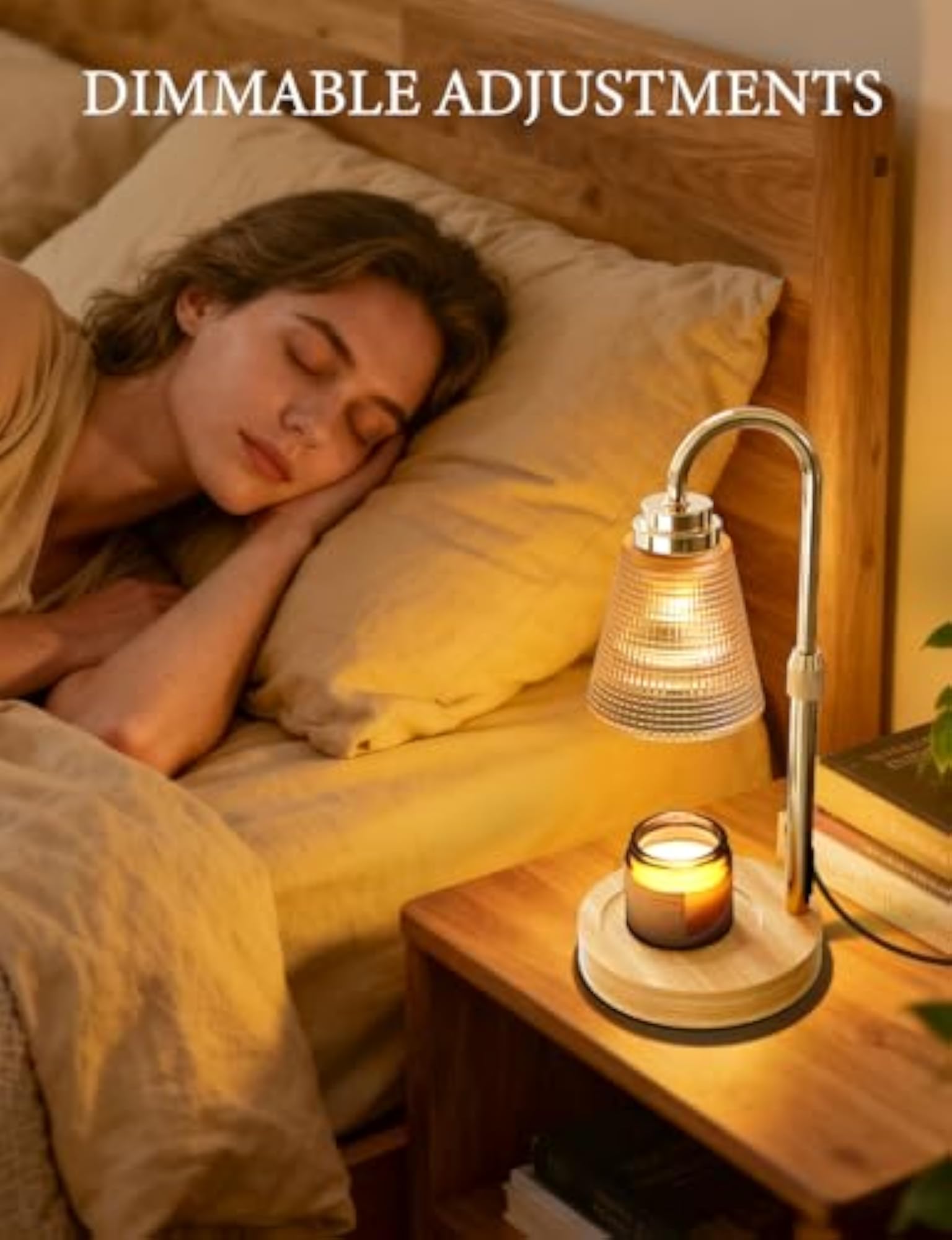 Adjustable Candle Warmer Lamp with Timer Dimmable