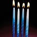 Rite Lite Premium Dripless Blue & White Hanukkah Candles - Bulk Value Pack of 45 - Decorative & Fits Most Menorahs Jewish Holiday Party Favors Accessories Decorations for All 8 Nights of Chanukah
