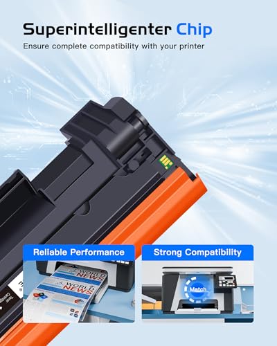 GPC IMAGE 142A mit Chip Tonerkartusche Kompatibel mit HP 142A W1420A 142X W1420X für HP Laserjet MFP M140w Toner Laserjet M110w M110 M140 M139w M139 (1er-Pack Schwarz)