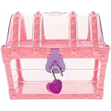 LIFKOME 1juego Caja Organizadora para Joyas Infantiles con Diseño de Diamante y Cierre Seguro Contenedor Resistente para Collares Anillos y Pulseras Almacenamiento Color