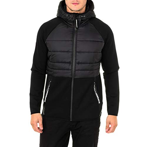 Veste Gym Tech Hybrid Superdry Noir XXL restez au chaud sans transpirer en sport