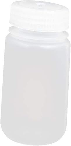 X-DREE - Tapa de rosca de plástico PP de 3.4fl oz de boca ancha, botella de almacenamiento de reactivo de cilindro de boca ancha de plástico de