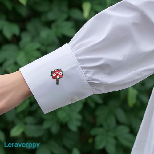 Image of Enamel Pin,Red Rose With Skulls Lapel Pin,Gothicism Brooch,Death Mystery Badge Gift For Teens Florist Lover Partner Friends,DIY Decor Denim Jacket Canvas Bag Backpack Shirt Collar Accessory