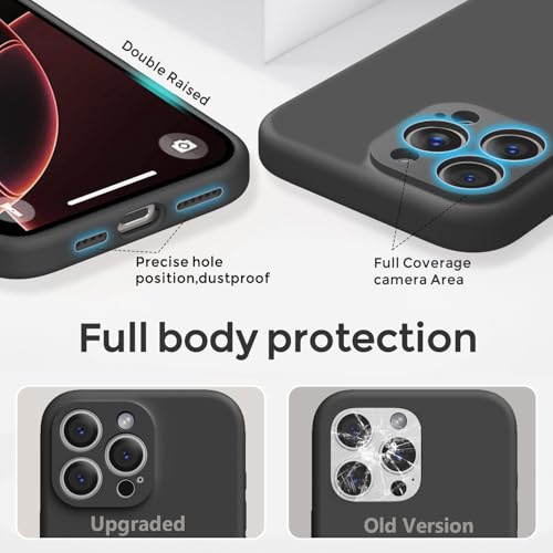 Ktele Magnetic for iPhone 16 Pro Max Case [Compatible with Magsafe] [Premium Silicone Satin-Smooth Touch] Slim Shockproof Anti-Scratch Microfiber Lining Case, 6.9 inch, Black by Ktele - Image 5
